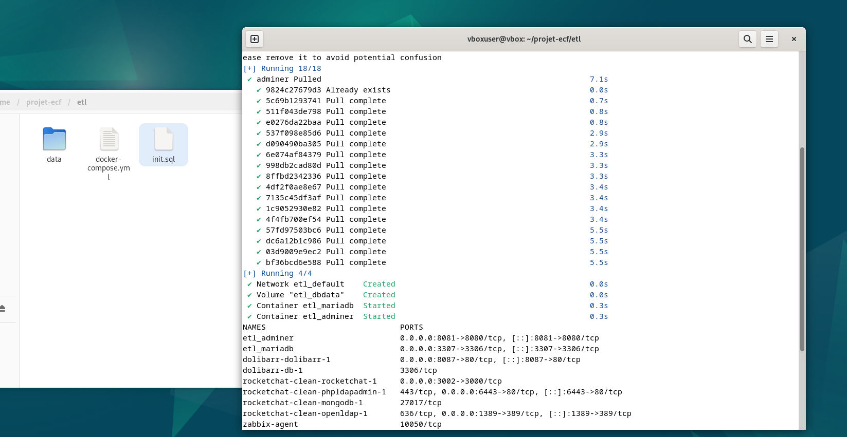 Stack Docker OK
